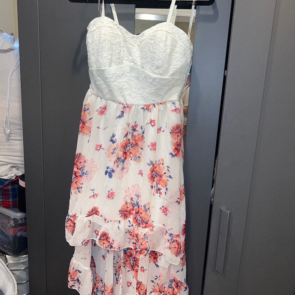 Floral High Low Dress